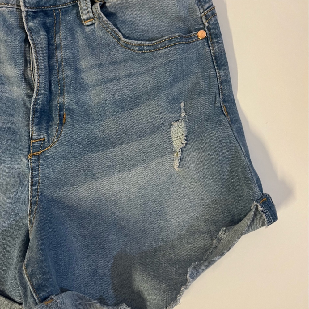 Kendall + Kylie The Icon Shorts High Rise Jean Denim Shorts Sz 5/27 - Picture 8 of 10